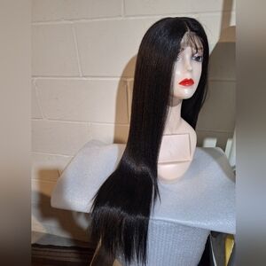 Human Hair Blend Lace Front Wig 35 Inches Long